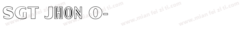 SGT Jhon O字体转换